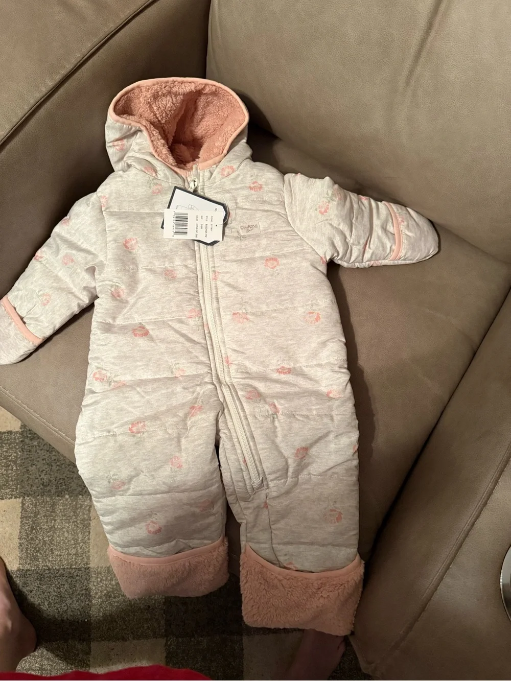 OshKosh B'gosh Pink Plush Baby Jacket